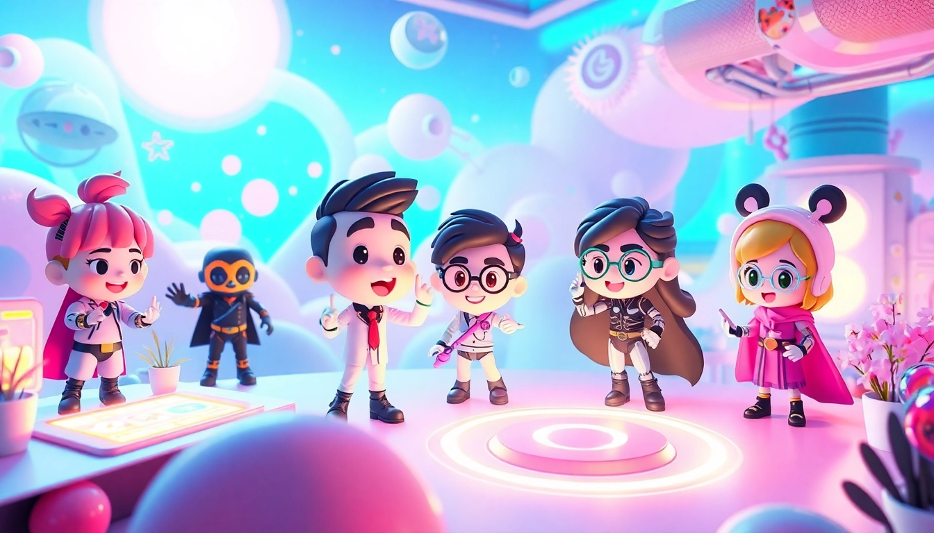 Explore engaging interactions with NSFW character AI in a vibrant virtual setting.