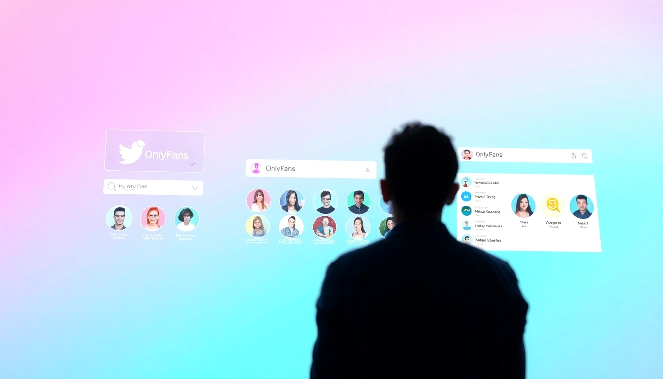 Search OnlyFans profiles for free on an engaging digital interface showcasing vibrant creator profiles.
