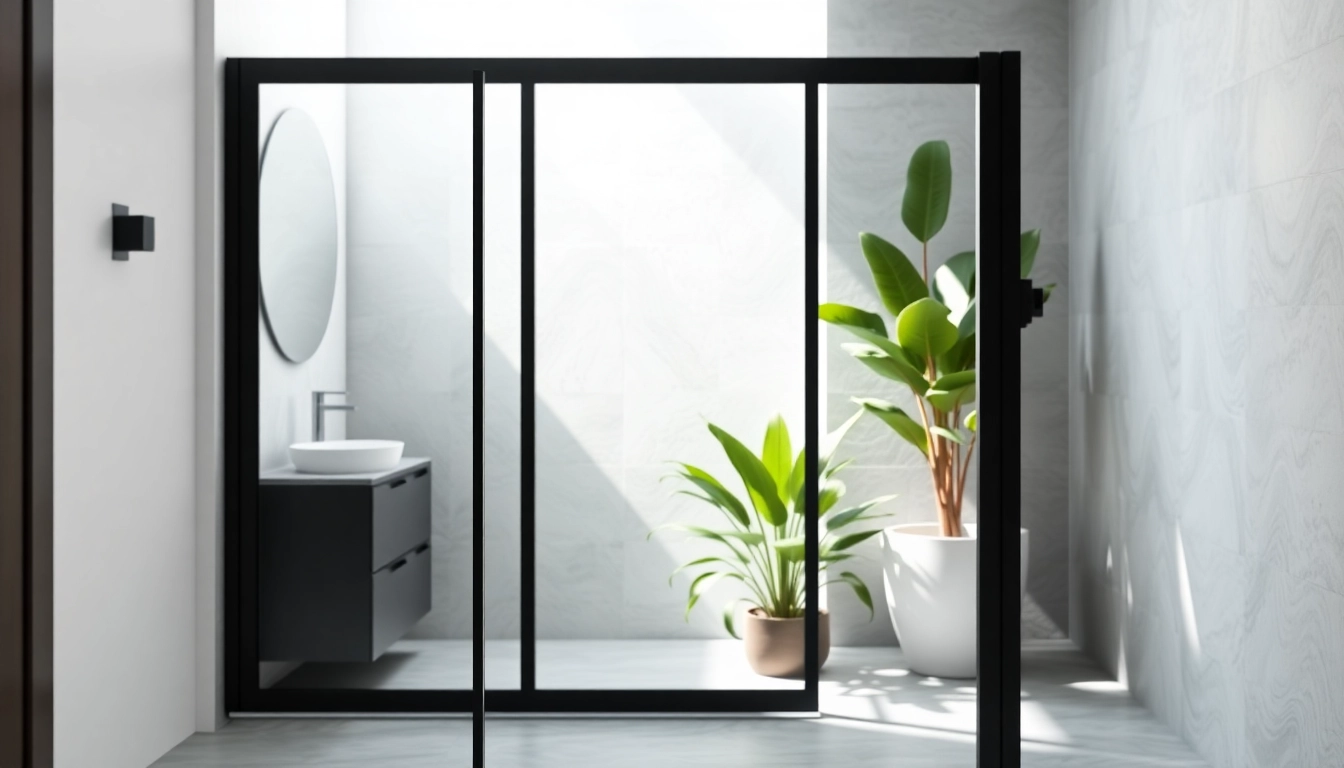 Easily install a stylish shower door black frame for a modern and elegant bathroom upgrade.