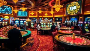 gamblers spin the nk88 roulette wheel excitedly during a lively casino night