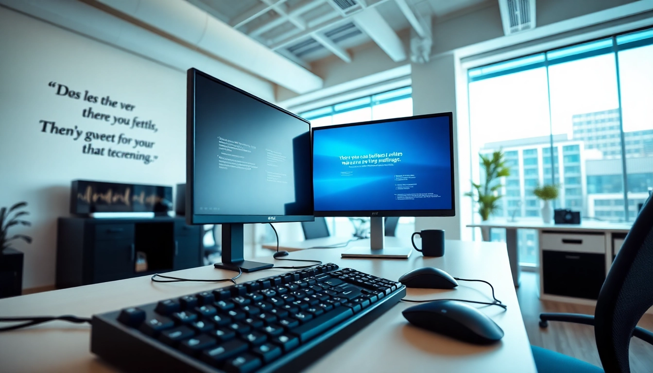 zirvegrupbilgisayar modern çalışma alanında etkileyici teknoloji ve tasarım unsurları sunuyor.