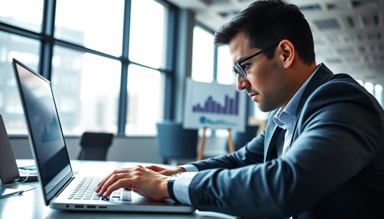 Analyze competitor pricing insights with a professional in a modern office setting.