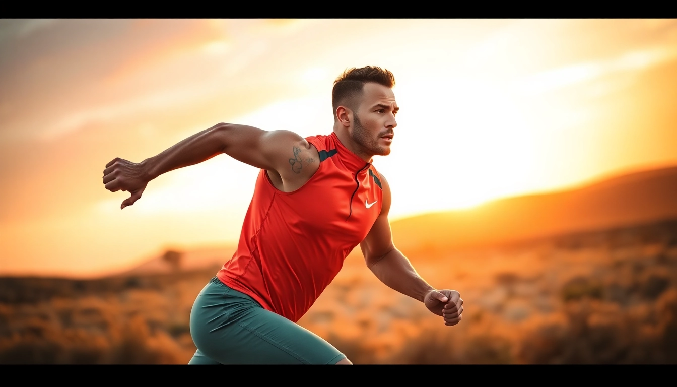 Aktive Person trägt phantom athletics Kleidung während des Trainings im Freien.